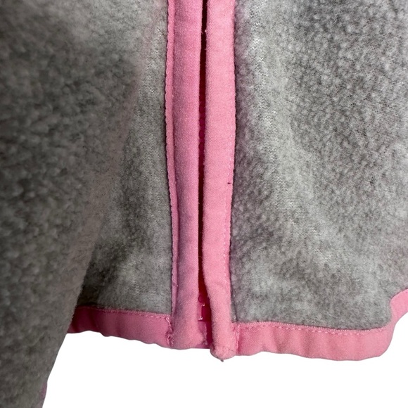 Joules | Gray and Pink Full Zip Fleece Jacket Size 14 - Picture 6 of 13